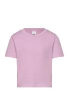 Top Rosie Basic Tops T-Kortærmet Skjorte Purple Lindex