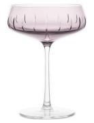 Champagne Coupe Single Cut Home Tableware Glass Champagne Glass Pink L...