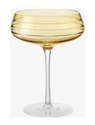Champagne Coupe Triple Cut Home Tableware Glass Champagne Glass Orange...