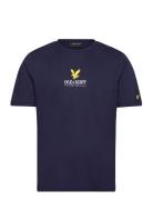 Eagle Logo T-Shirt Tops T-Kortærmet Skjorte Navy Lyle & Scott
