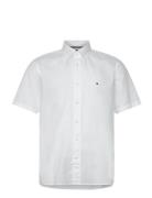 Flex Poplin Rf Shirt S/S Tops Shirts Short-sleeved White Tommy Hilfige...