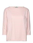 Soft Single Stripe Silje 3/4 Tee Tops T-shirts & Tops Long-sleeved Pin...