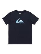 Comp Logo Ss Yth Tops T-Kortærmet Skjorte Navy Quiksilver