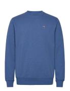 Regular Crewneck Tops Sweatshirts & Hoodies Sweatshirts Blue Revolutio...