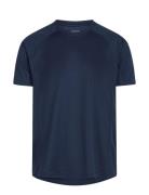Men Sports S/S T-Shirt Sport T-Kortærmet Skjorte Navy ZEBDIA
