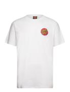 Classic Dot Chest T-Shirt Tops T-Kortærmet Skjorte White Santa Cruz
