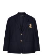 Bullion Jacquard Blazer Blazers Single Breasted Blazers Navy Lauren Wo...