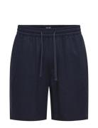 Onstel Visc Lin Shorts 0075 Cs Bottoms Shorts Casual Navy ONLY & SONS