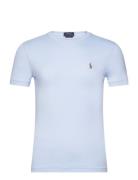Custom Slim Fit Soft Cotton T-Shirt Designers T-Kortærmet Skjorte Blue...