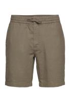 Barcelona Cotton / Linen Shorts Bottoms Shorts Chinos Shorts Green Cle...