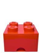Lego Brick Drawer 4 Home Kids Decor Storage Storage Boxes Red LEGO STO...