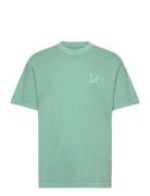 Loose Logo Tee Tops T-Kortærmet Skjorte Blue Lee Jeans