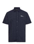 Norbo S/S Shirt M Tops Shirts Short-sleeved Navy Jack Wolfskin