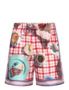 Printed Silk Shorts Bottoms Shorts Casual Red GANT