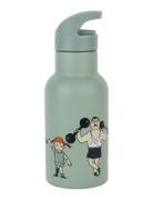 Pippi Circus, Water Bottle, Green Home Meal Time Multi/patterned Rätt ...