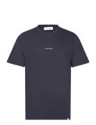Dexter T-Shirt Tops T-Kortærmet Skjorte Navy Les Deux
