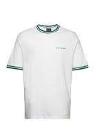 Embroidered Tipped T-Shirt Tops T-Kortærmet Skjorte White Lyle & Scott