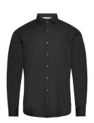 Poplin Stretch Modern Shirt Tops Shirts Business Black Michael Kors