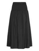 Skirt Lang Nederdel Black Rosemunde