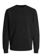 Jjebradley Sweat Crew Noos Tops Sweatshirts & Hoodies Sweatshirts Blac...