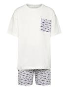 Printed Short Pyjamas Pyjamassæt Multi/patterned Mango