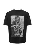 Onscelebrity Rap Ovz Ss Tee Tops T-Kortærmet Skjorte Black ONLY & SONS