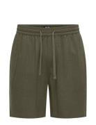 Onstel Visc Lin Shorts 0075 Cs Bottoms Shorts Casual Green ONLY & SONS