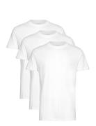 Elon Organic/Recycled 3-Pack T-Shirt Tops T-Kortærmet Skjorte White Kr...