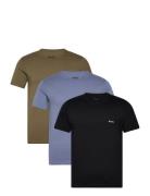 Tshirtrn 3P Classic Tops T-Kortærmet Skjorte Blue BOSS