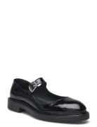 Biaadda Mary Jane Nappa Lak Loafers Flade Sko Black Bianco