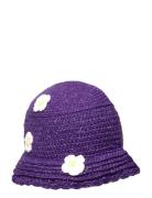 Pcvioletta Knitted Bucket Hat Sww Accessories Headwear Bucket Hats Pur...