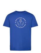 Hook T-Shirt Tops T-Kortærmet Skjorte Blue Makia