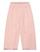 Trousers Linen Wide Leg Bottoms Trousers Pink Lindex