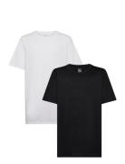 Nhb Boy 2Pk Crew Undershirt Tops T-Kortærmet Skjorte Black Nike