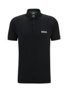 Patteo Mb 15 Tops Polos Short-sleeved Black BOSS