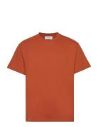 Crew T-Shirt Tops T-Kortærmet Skjorte Orange Les Deux