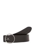 Ck Buckle Reversible Belt 3Cm Bælte Black Calvin Klein