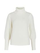 Vilou New Rollneck L/S Knit Top - Noos Tops Knitwear Turtleneck White ...