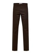 Slh175-Slim New Miles Flex Pant Noos Bottoms Trousers Chinos Brown Sel...