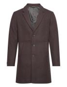 Jjemorrison Wool Coat Sn Uldfrakke Frakke Brown Jack & J S