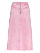 Normandiell Maxi Skirt Lang Nederdel Pink Lollys Laundry
