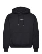 Daily Over D Hoodie Designers Sweatshirts & Hoodies Hoodies Black HAN ...