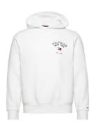 Arched Varsity Hoody Tops Sweatshirts & Hoodies Hoodies White Tommy Hi...