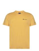 Crewneck T-Shirt Sport T-Kortærmet Skjorte Yellow Champion