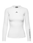 Larisa Top Ls Tops T-shirts & Tops Long-sleeved White J. Lindeberg