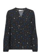 Edasz Shirt Tops Blouses Long-sleeved Multi/patterned Saint Tropez