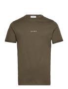 Lens T-Shirt Tops T-Kortærmet Skjorte Green Les Deux