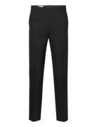 Straight Wool Trousers Bottoms Trousers Casual Black Filippa K