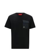Dabieno Tops T-Kortærmet Skjorte Black HUGO
