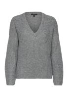 Wool Blend: Glitter Yarn Detail Jumper Tops Knitwear Jumpers Grey Espr...